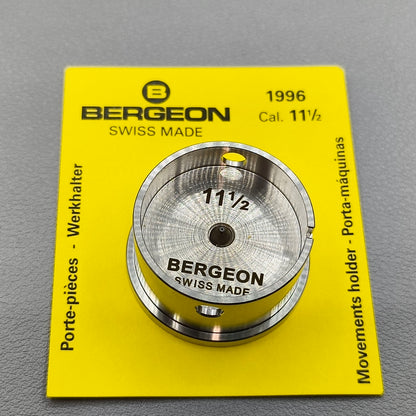 Swiss Bergeon 1996-11 1/2 Movement Holder with Adjustable Hollow Center Screw