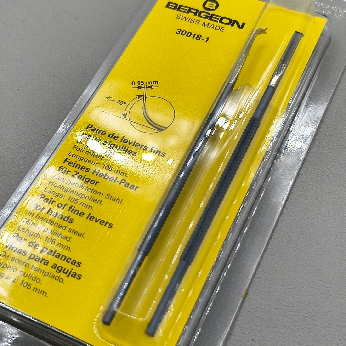 Swiss Bergeon 30018 Watch Hand Lifting Levers Tool Levers Pair
