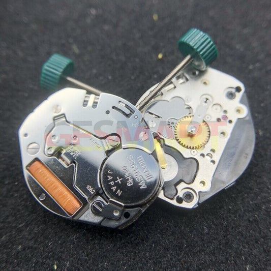 Ronda 1062 Swiss quartz watch movement with 2 hands, precise timekeeping for watch repairs.