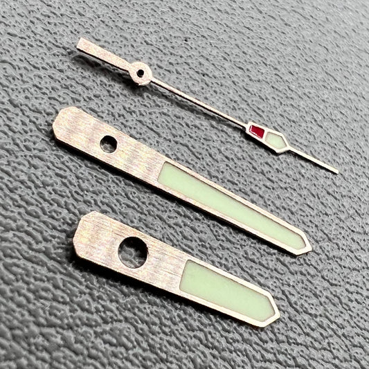 13mm Rose Golden Trim C3 Green Lume Hands Set Fit for Movement NH35/NH36