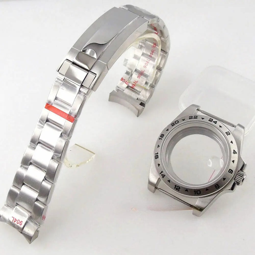 39mm GMT Bezel Sapphire Watch Case Fit NH34/35/36 PT5000 Miyota 8215 2836 2813