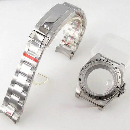 39mm GMT Bezel Sapphire Watch Case Fit NH34/35/36 PT5000 Miyota 8215 2836 2813