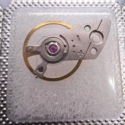 Silver Complete Balance Wheel with Splint designed for Miyota 8200 series watch movements, ensuring precise timekeeping.