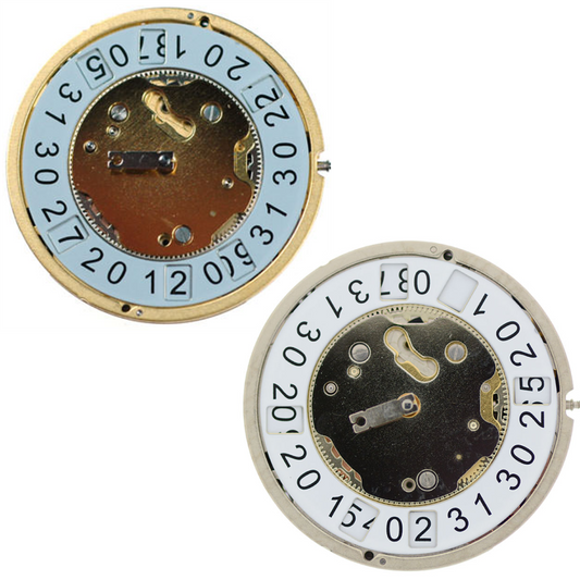 Ronda 4120B quartz watch movement showing precise timekeeping mechanism for watch repairs.