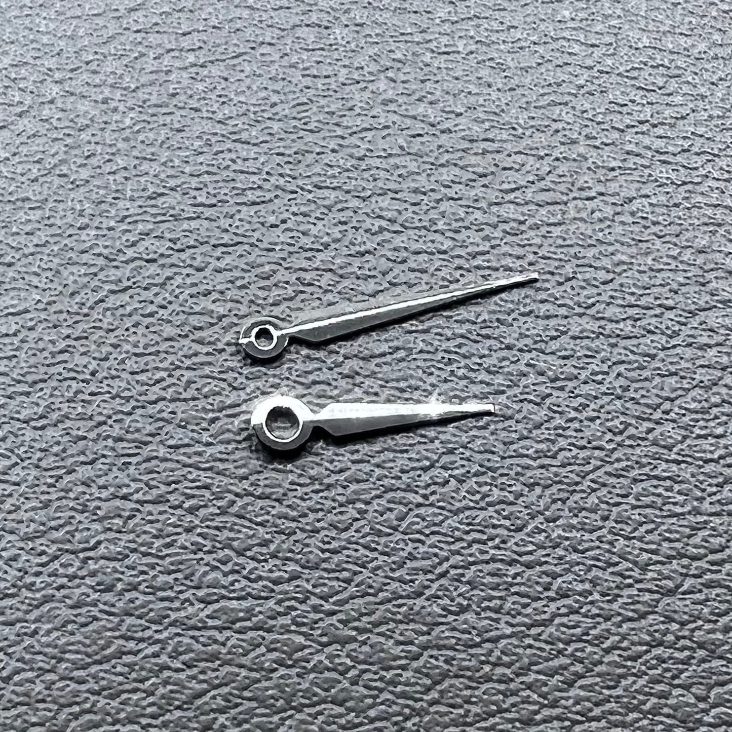 Dark silver watch hands set, 11x8mm, compatible with Ronda 763 762 751 1062 1063 movements, precision fit.