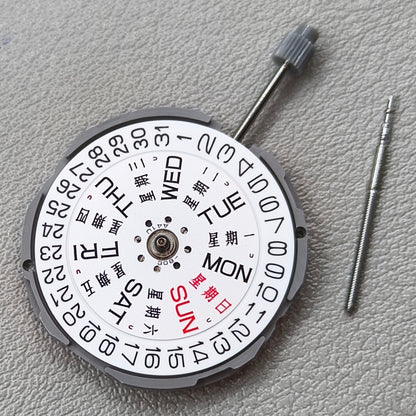 Japan Miyota GM00 Quartz Movement English&Chinese Character Black Font