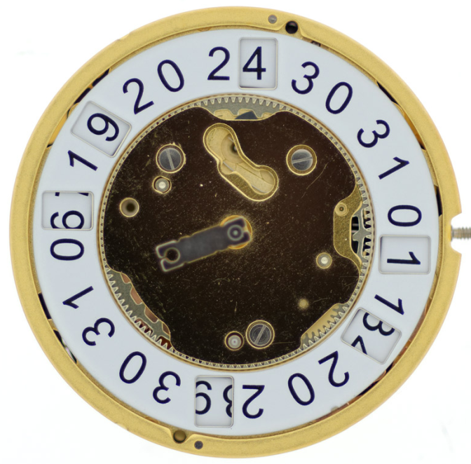 Ronda 4210B quartz watch movement with precise timekeeping for watch repairs and replacements.