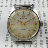 32mm China Made HONGLIAN Manual Mechanical Watch 17 Jews Golden Nail Grey Dial