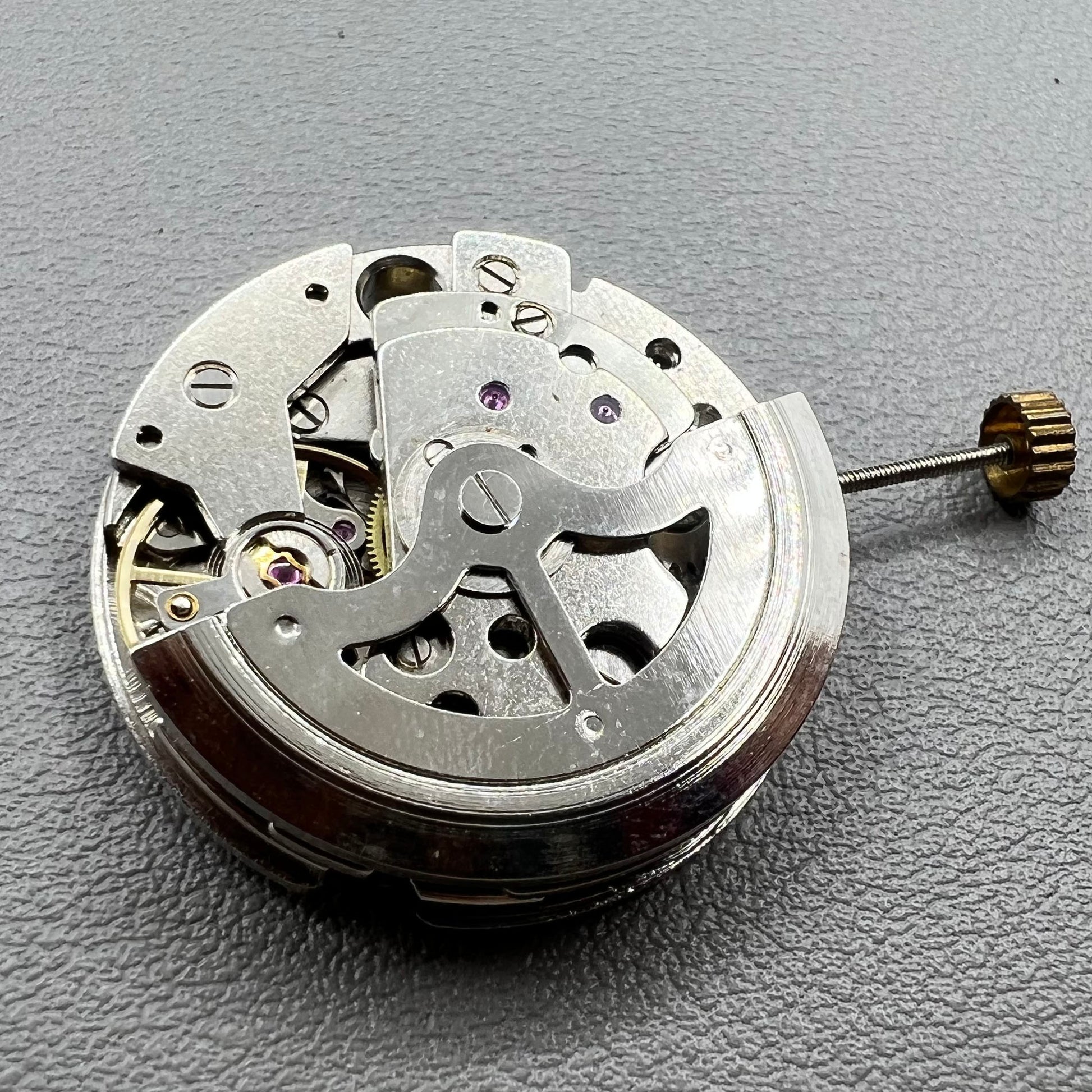 Shanghai 8120 automatic mechanical watch movement for disassembled watchmaking practice.