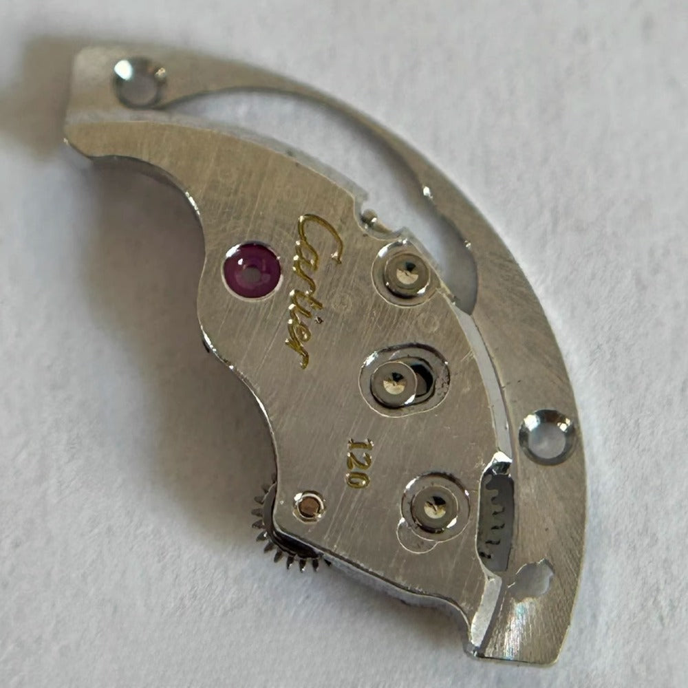 Wheel bridge splint for ETA2000 and Cartier 120 watch movements, precision repair part for watchmakers.
