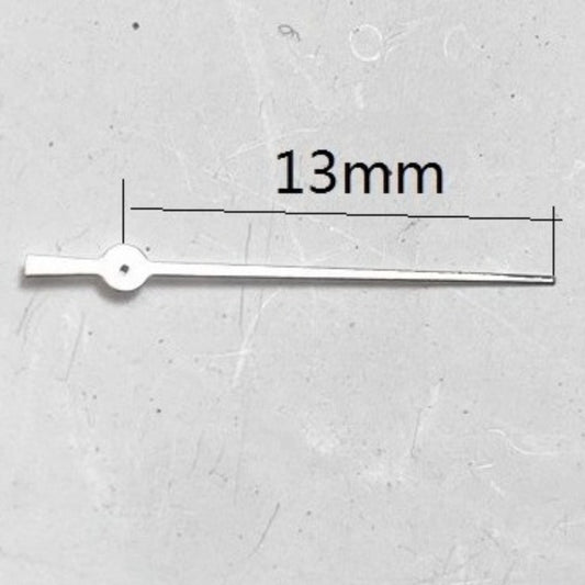 Set of 3 silver 13mm second hands compatible with Miyota FS00 FS01 FS10 watch movements.