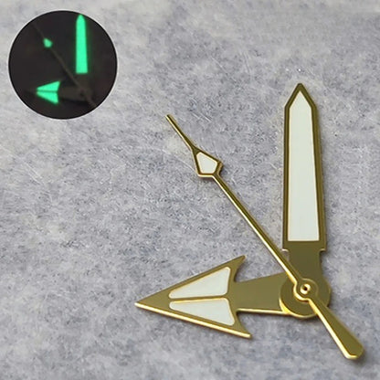 C3 Green Luminous Watch Hands Set For NH34 NH35 4R35 NH36 4R36 Movement
