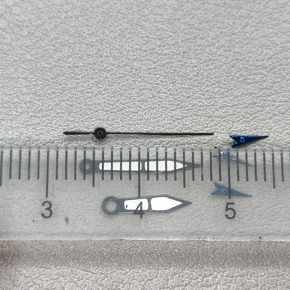 15mm Blue Small Second Hand Black Trim Watch Hands for OS10 OS60 OS80 Movement