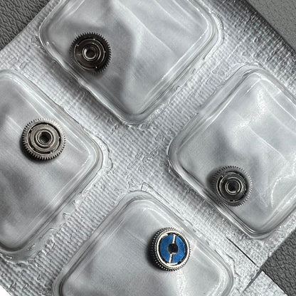 1. Close-up of 5 automatic ball bearings compatible with 7009 7S26#1497 watch movement.  