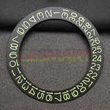 Black Background Green Character Date Disk Date Wheel Overlay for NH35 NH36