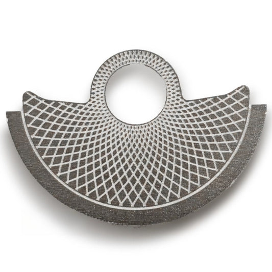 Silver Perlage Metal Rotor Oscillating Weight Overlay For  NH35 NH36