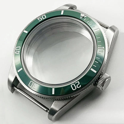39MM Bezel Domed Sapphire Crystal Case for NH34 NH35 NH36 NH38 ETA 2824 PT5000
