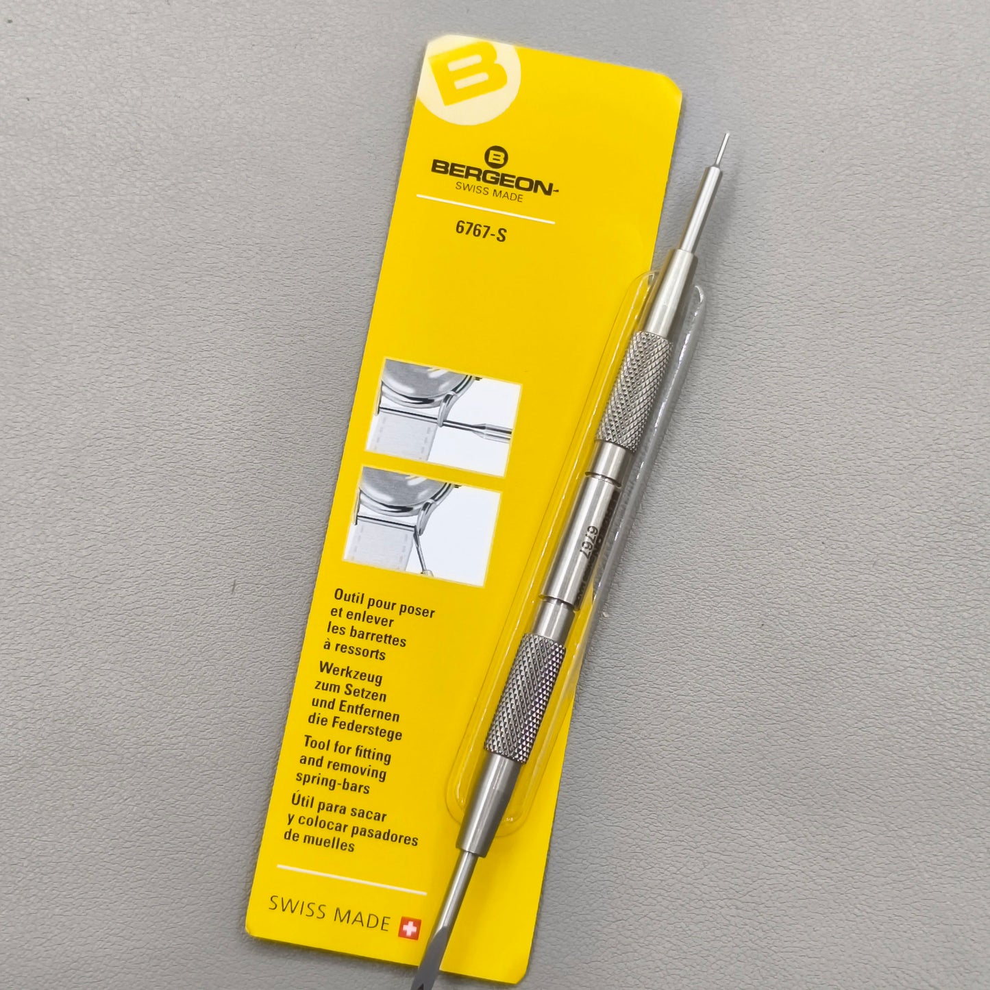 Swiss Bergeon 6767-S Spring Bar Watch Bracelet Fitting & Removal Tool