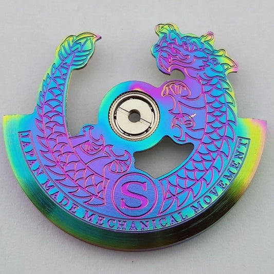 Colorful Modified Dragon Shape Rotor Oscillating Weight for NH35 NH36 Movement