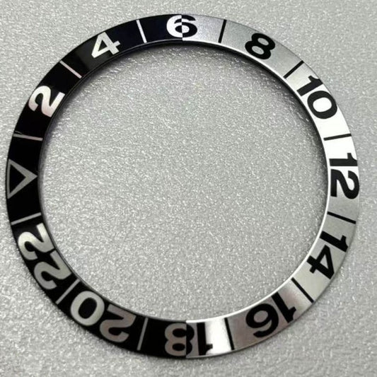 38 mm Uhrenlünetteneinsatz im Tai-Chi-Stil aus Aluminiumlegierung für Omega Seamaster 600 Uhrenteile