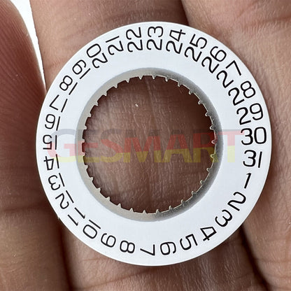 White Date Disk Wheel Date Wheel Date At 3 Fit for ETA F05.111 Watch Movement