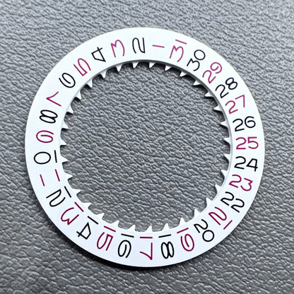Date Disk Wheel Vintage Red Odd Number for NH35 NH36 Movement