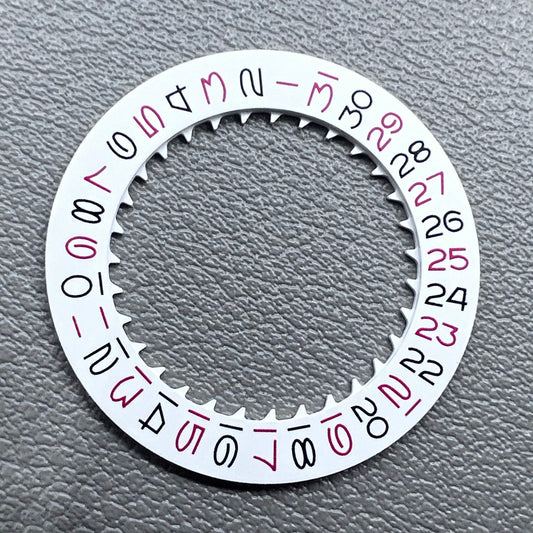 Date Disk Wheel Vintage Red Odd Number for NH35 NH36 Movement