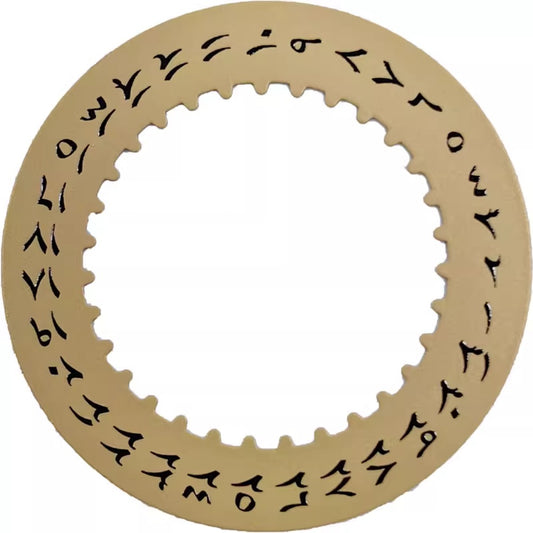 Vintage Arabic Font Golden Date Disk Wheel Generic for 3235 3285 Mechanical Movement