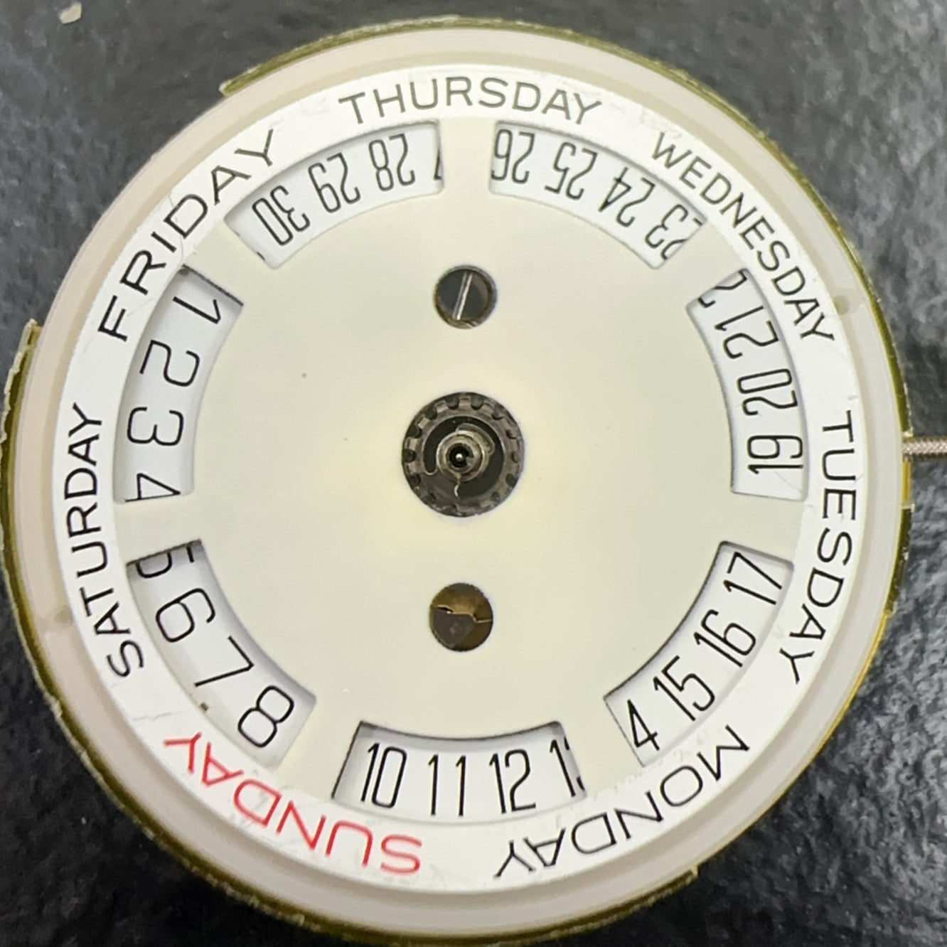 Mingzhu Chinese 8205 2813 golden mechanical watch movement with double calendar date at 6 o'clock