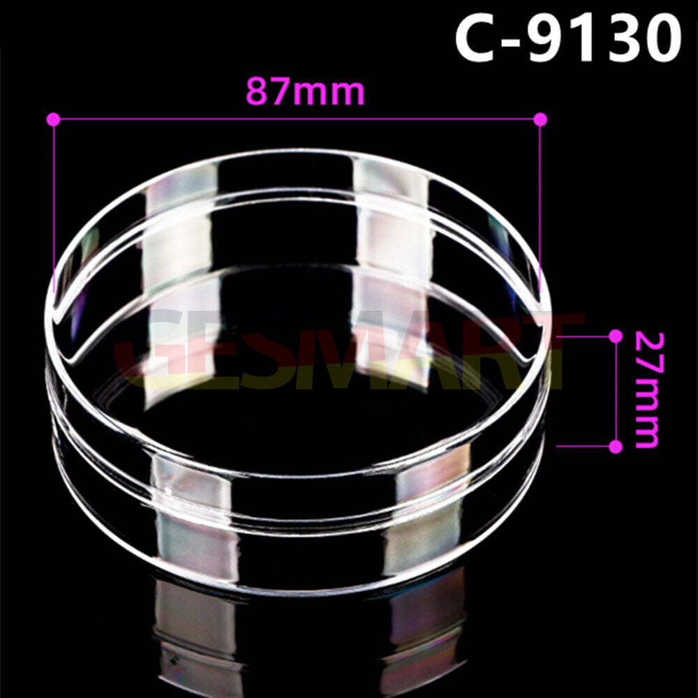 Boîte à outils ronde transparente en PS, 87 x 27 mm, 10 pièces, avec couvercle et base