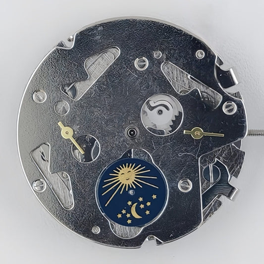 Tianjin ST16 Seagull automatic watch movement with 6 hands, precision mechanical design.