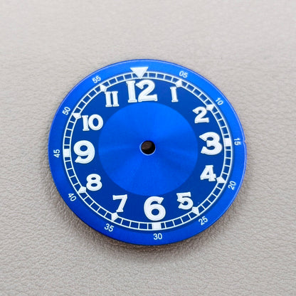 30mm Sea Blue Numberal No Lume Watch Dial Fit for NH35 NH36 8215 2813 Movement