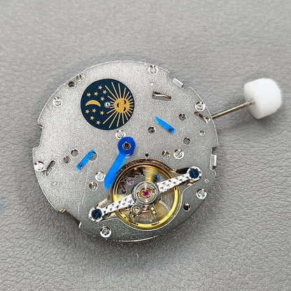 LB06 Movement Watch Automatic Mechanical Movement 3 Eyes Date@3, Day@9