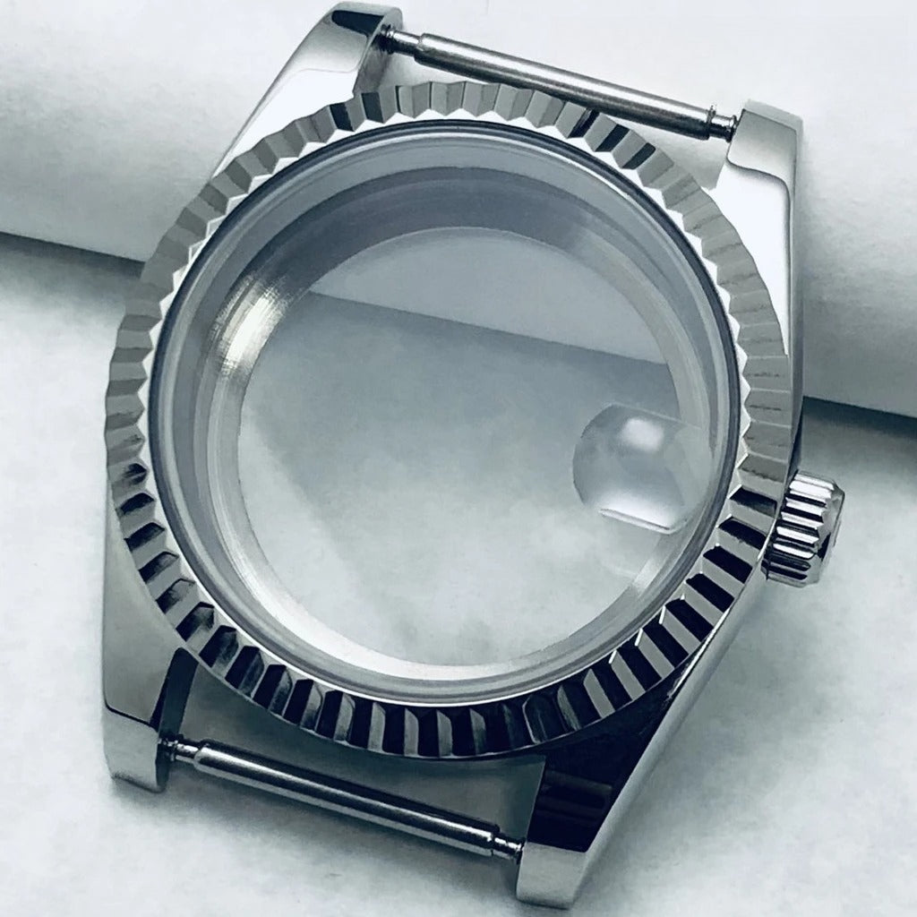 36/40mm S Crown Steel Sapphire Watch Case For NH34 NH35 NH36 ETA 2824 PT5000