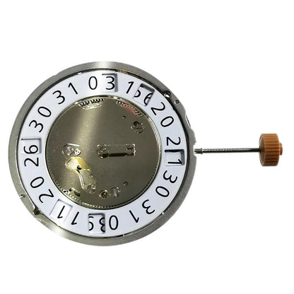 Replacement quartz calendar watch movement with date at 12 o'clock for Ronda 6004.B repair parts.