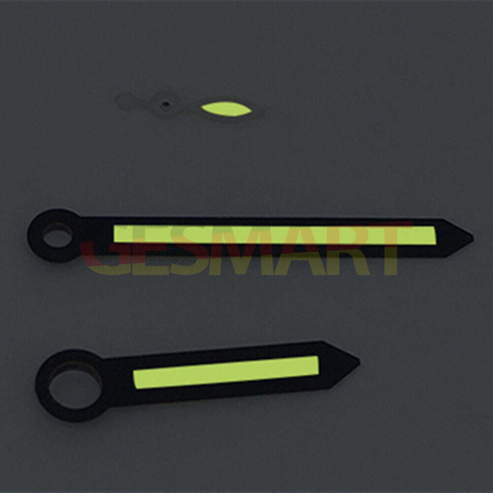 1. Black trim yellow luminous watch hands for ST3600 movement, enhancing visibility in low light.  
