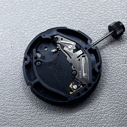 Swiss ETA 804.112 quartz watch movement showing precise 3 hands mechanism for accurate timekeeping.