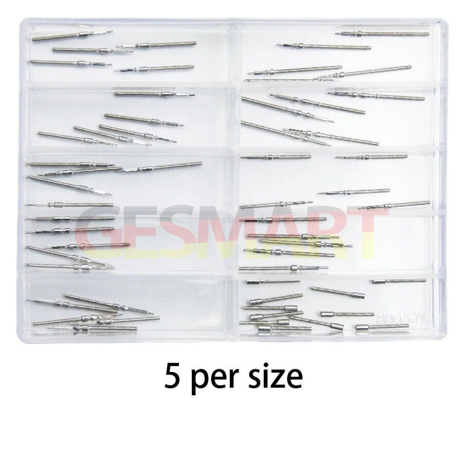 1. Precision watch winding stems compatible with ETA 2824 and 2836 movements.  