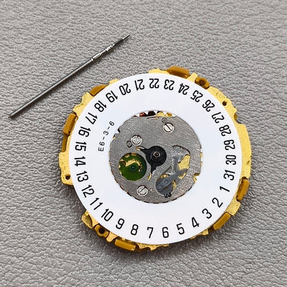 Japan Miyota 9U13 Quartz Movement Date@6 White Disk