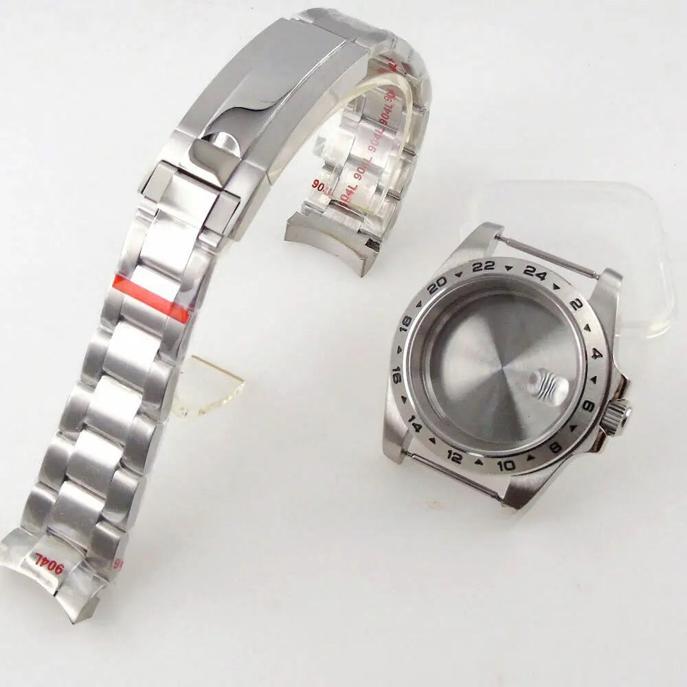 39mm GMT Bezel Sapphire Watch Case Fit NH34/35/36 PT5000 Miyota 8215 2836 2813