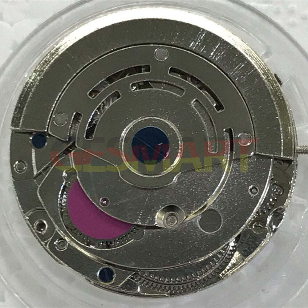 Nanning 2813 automatic watch movement showing small second at 6 o'clock, precision mechanical gears.