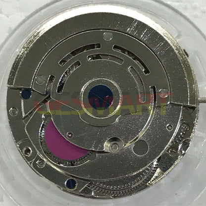 Nanning 2813 automatic watch movement showing small second at 6 o'clock, precision mechanical gears.