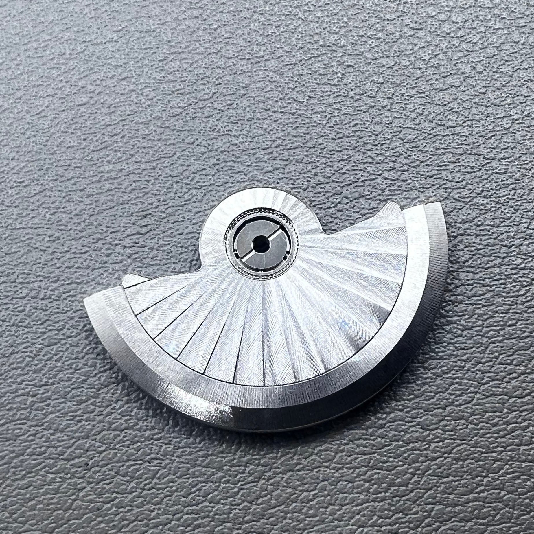 No Hollow Silver Radial Pattern Rotor, Seiko NH34 NH35 NH36 NH38 Compatible Watch Accessory