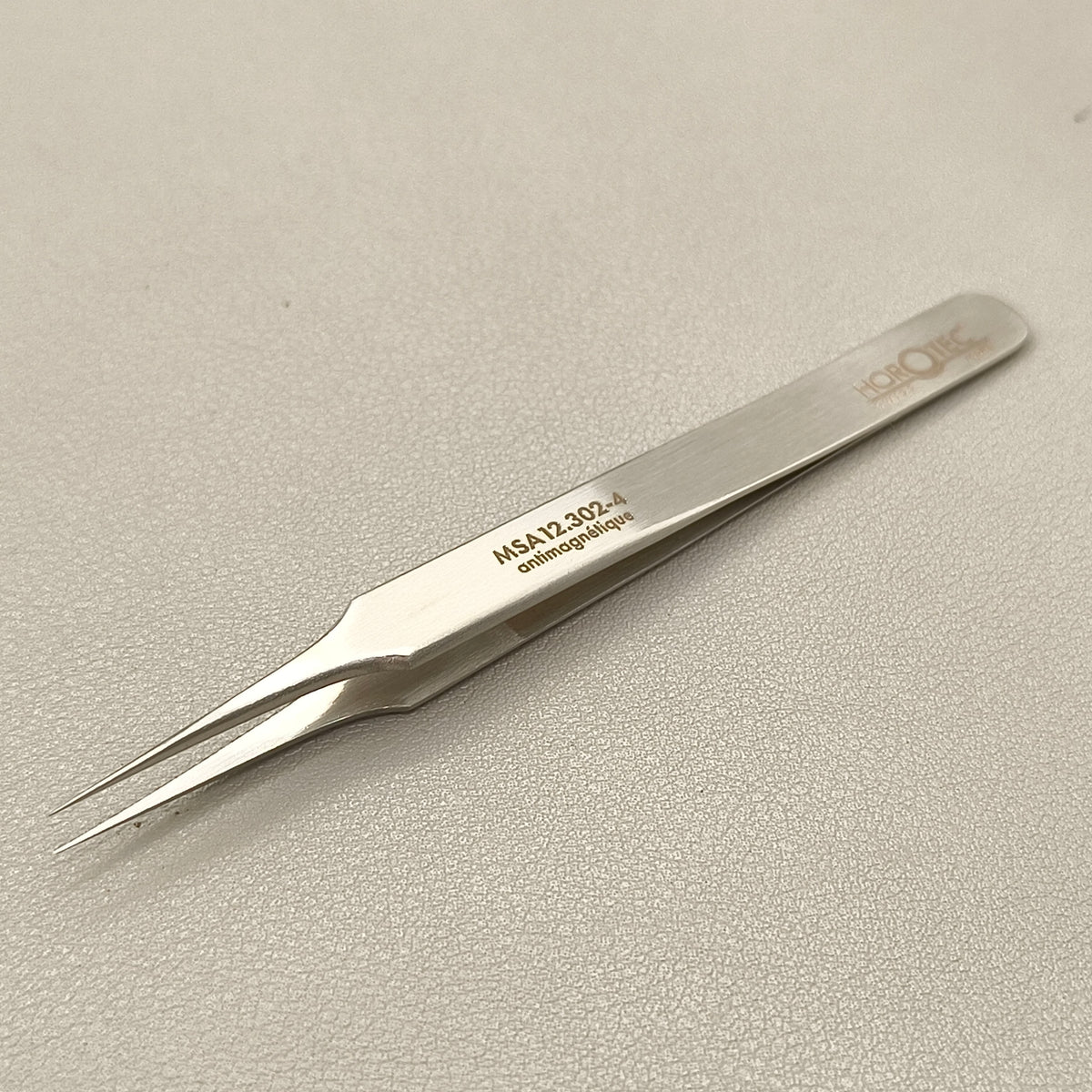 Swiss Horotec MSA12.302-4 100% Antimagnetic Steel Tweezer