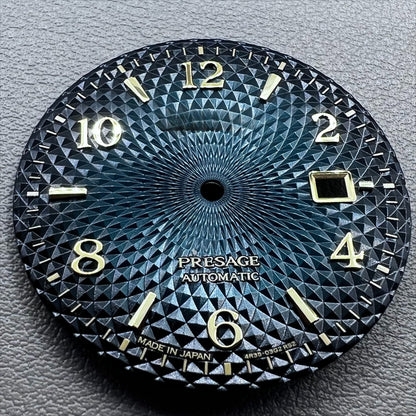 Gradual No Lume Green 35mm Golden Nail Datejust Watch Dial for NH35 NH36 Movement