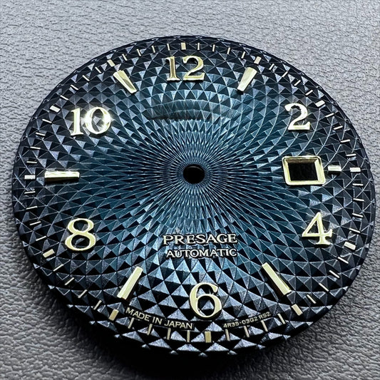 Gradual No Lume Green 35mm Golden Nail Datejust Watch Dial for NH35 NH36 Movement