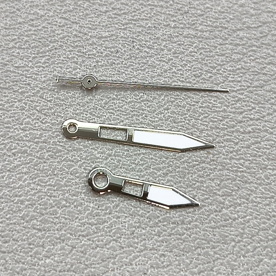 2 Sets/Pack Silver Watch Hands Green Lume for Miyota 2315 2035 2036 2115 2305