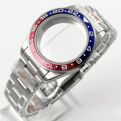 39MM Bezel Domed Sapphire Crystal Case for NH34 NH35 NH36 NH38 ETA 2824 PT5000