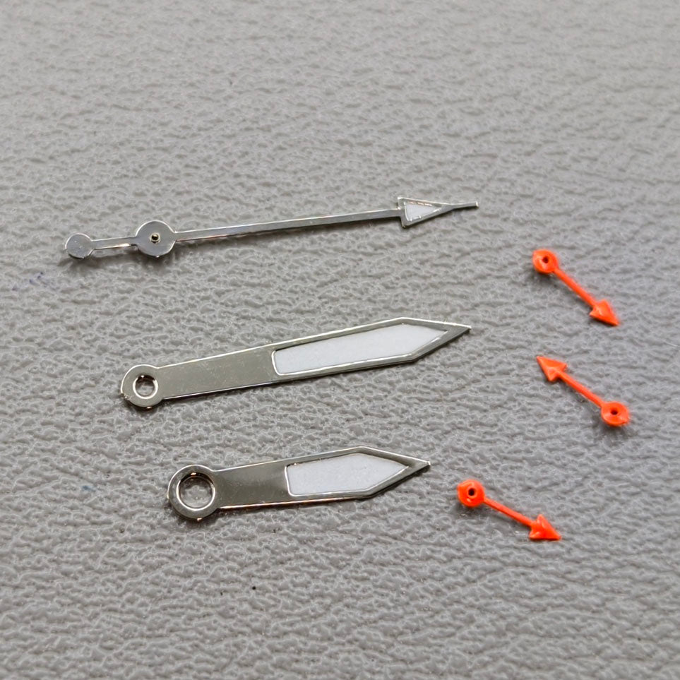 2 Sets Orange Small Second Hand Watch Hands for Miyota OS10 OS20 OS60 OS80