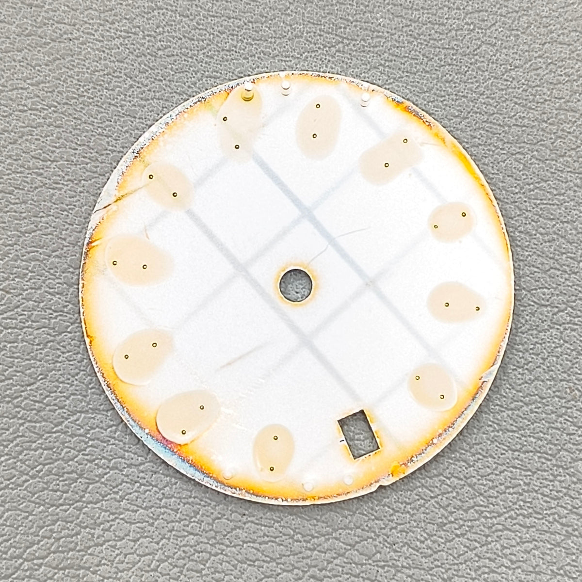 28.5mm White Watch Dial Stripes Sunburst Simple For NH35/36/4R/7S Movement